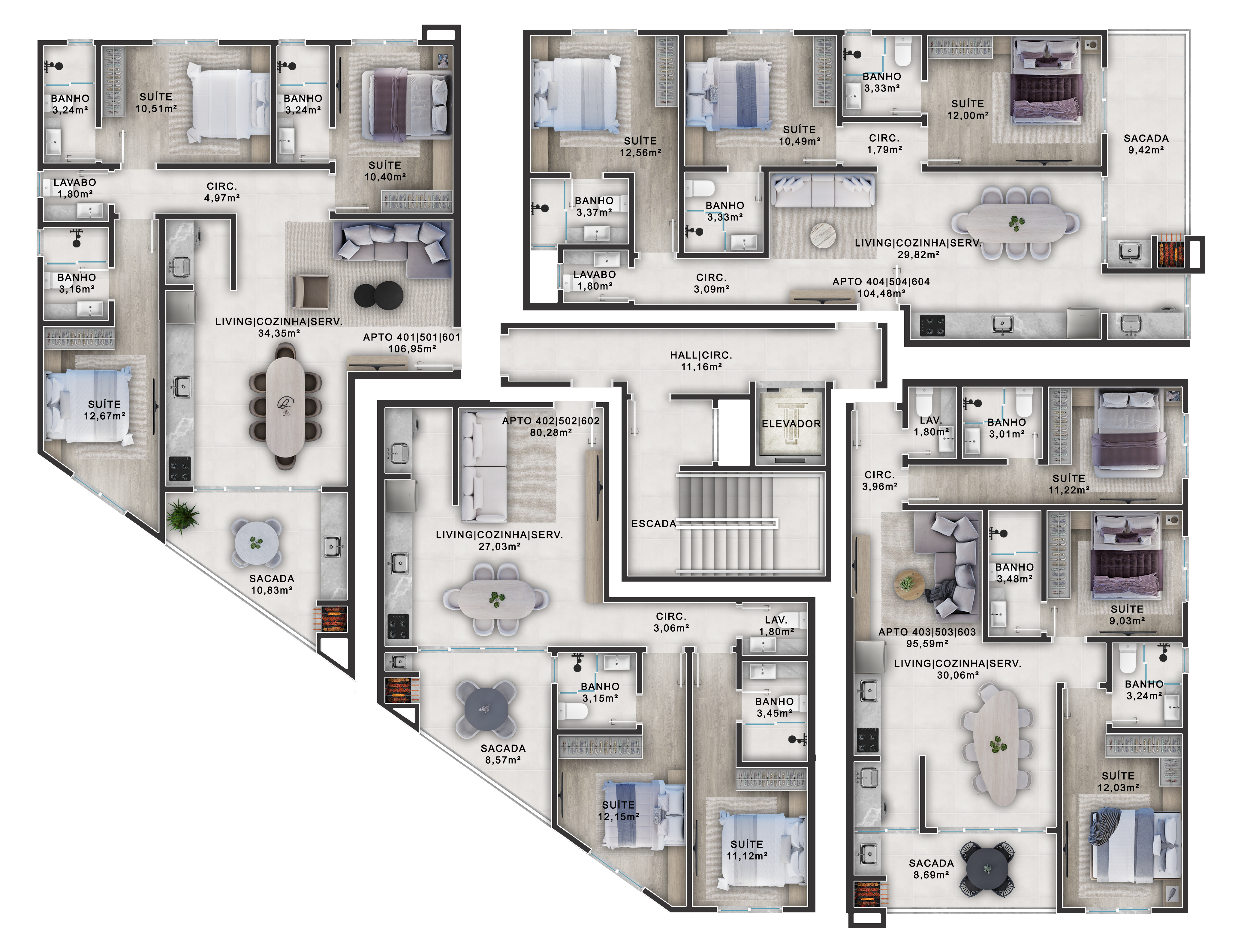 Apartamentos Tipo
